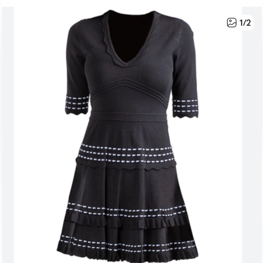 Shoshanna Antinea Black Mini Dress